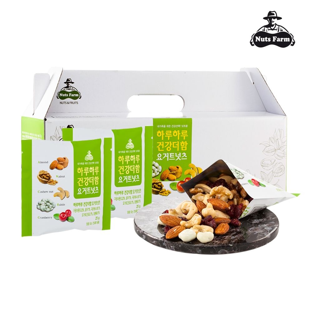 [롯데백화점] 넛츠팜 하루하루 건강더함 요거트넛츠 25g x 60봉(2box)