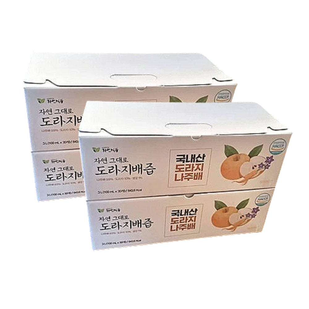 자연식품 자연그대로 도라지배즙 30포 4개