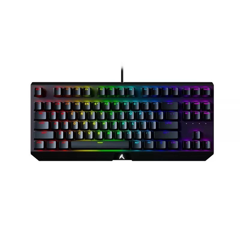 [해외] AUSDOM 블랙위도우 스파이더 V3 기계식 키보드 유선 핫스왑 RGB 백라이트 게이밍 발로란트 전용