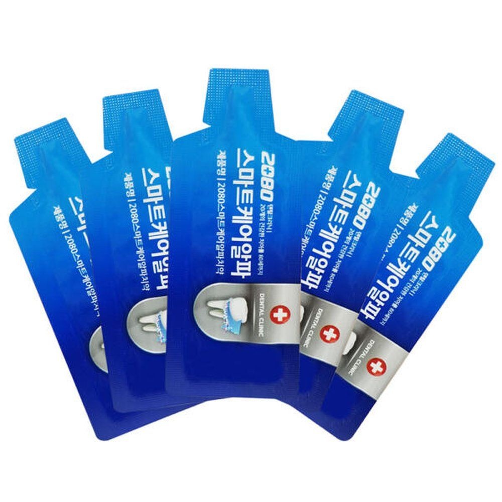 2080 고불소치약 스마트케어 휴대용 치약 여행용 일회용치약 알파 호텔용 세면도구 4g 1000개