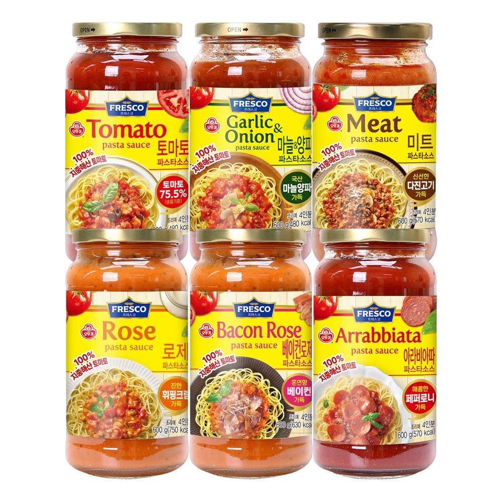 [롯데온] 프레스코 파스타소스 5종 2개+3개 (총 5개) (16,950원/무료)