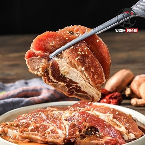 [맛있는청년들] 66갈비 국내산 한돈 LA식 돼지갈비 1.2kg(300gx4팩)