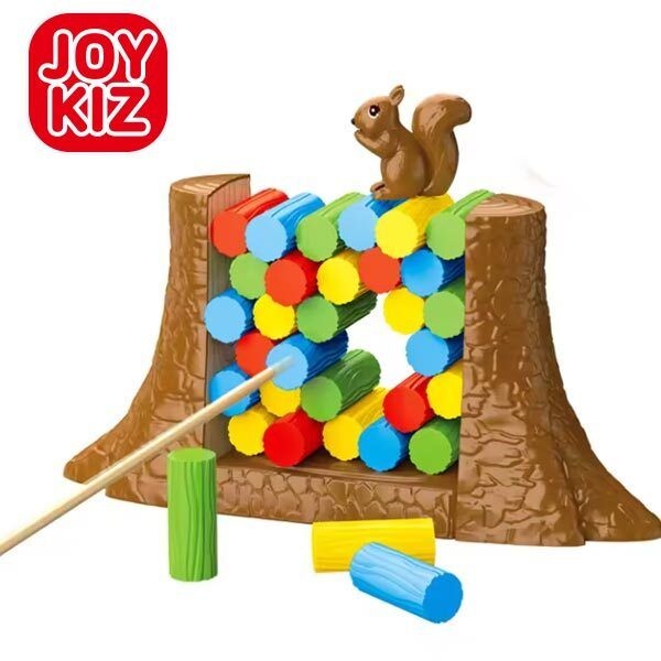 [지엠디앤아이][조이키즈샵] 다람쥐 통나무 젠가 보드게임/룰렛/전략/복불복