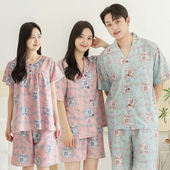 [토토와모모]여성 잠옷 남자 파자마 반팔 커플잠옷 809_709 팰리스