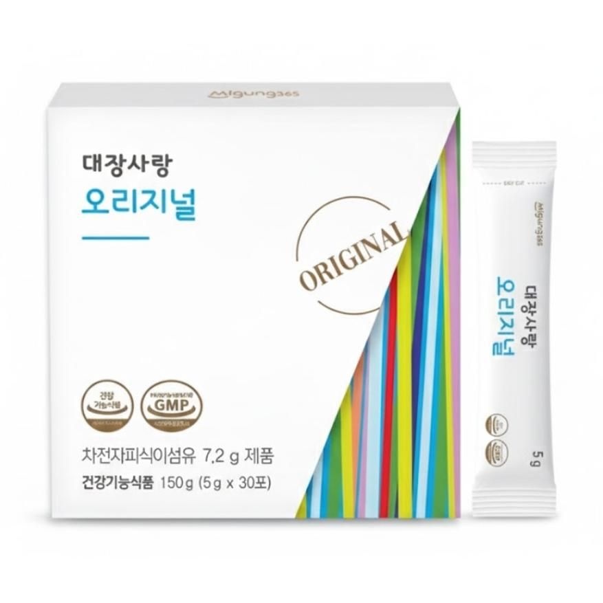 대장사랑 오리지널 차전자피 식이섬유 30포, 1개 포만감 식단관리 식이섬유
