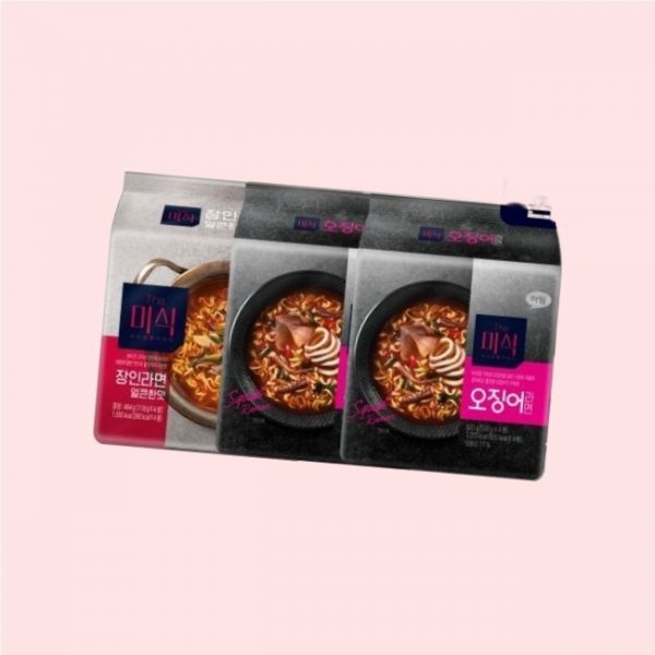더미식 더미식 오징어라면 8개+장인라면 얼큰한맛 4개 4550839
