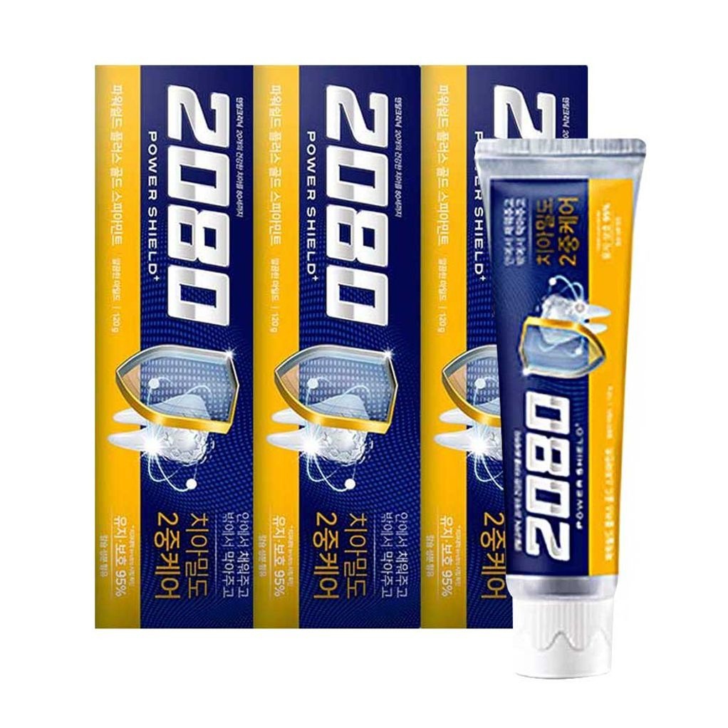 애경 2080 파워쉴드 플러스 골드 스피아민트 치약 140g 3P [BAZ96663]