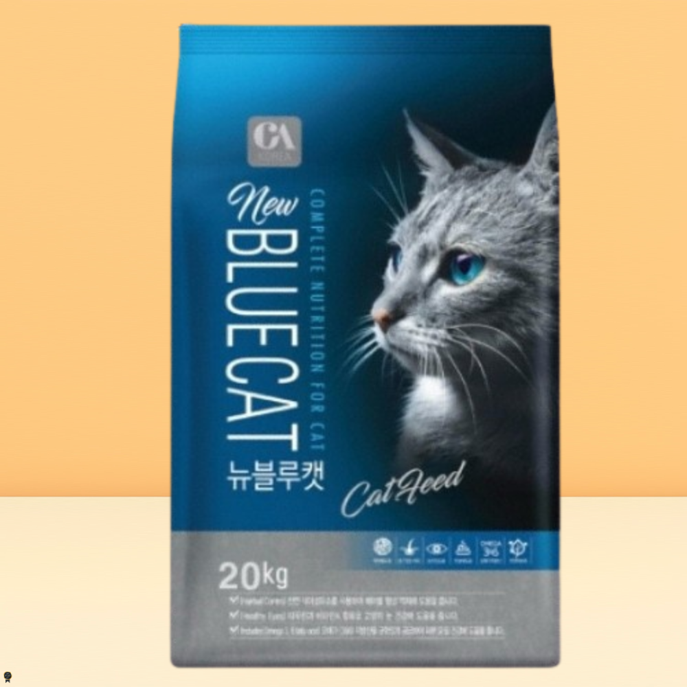 CASECOOL 제일사료 CA코리아 뉴블루캣 길냥이 고양이 대용량 사료 20kg