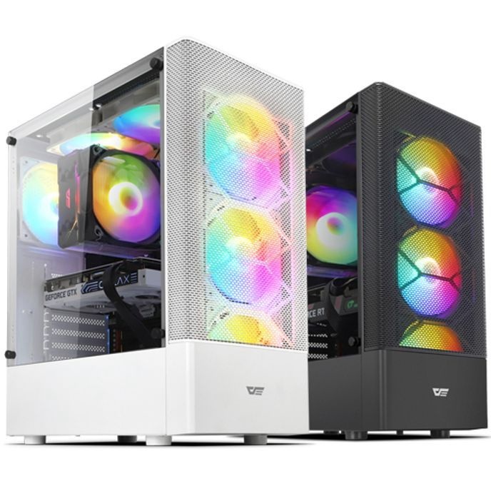 darkFlash 미들타워 PC케이스 DK200 RGB 화이트 [BUZ27291]