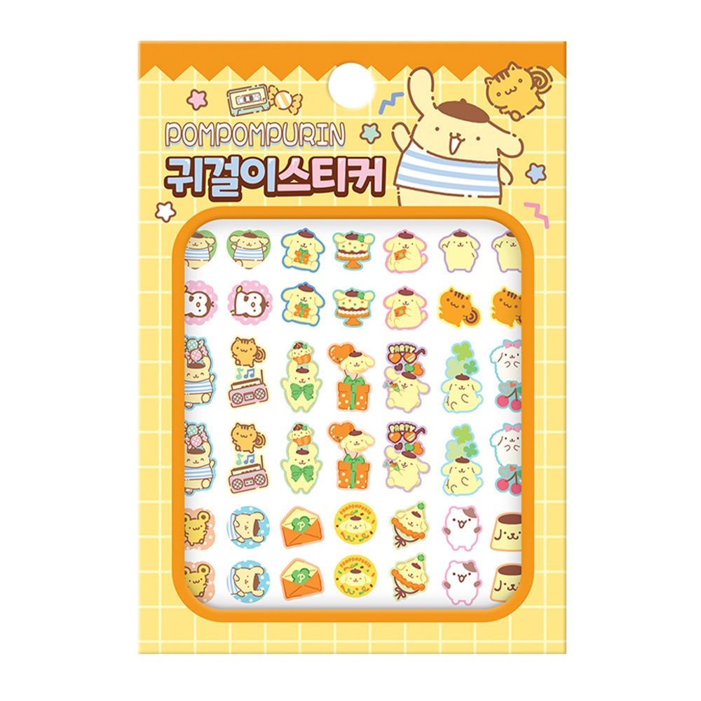 산리오 캐릭터즈 폼폼푸린 귀걸이 스티커 [BQC43212]