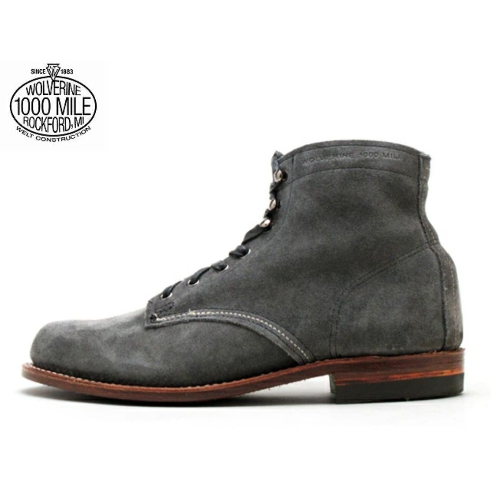 [해외] 울버린 1000마일 부츠 울버린 WOLVERINE 1000MILE BOOTS W40193 그레이 스웨이드 Made in USA 맨즈 부츠 me
