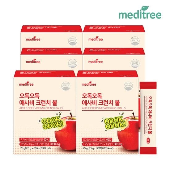 오독오독 애사비 크런치 볼 6박스