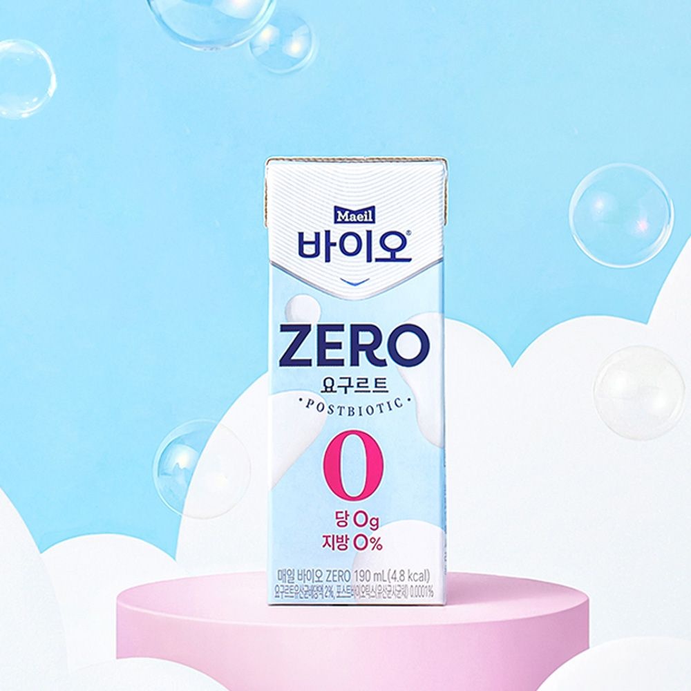 [롯데온] 매일 바이오 제로 요구르트 postbiotic 190ml 48팩 (19,820원/무료)