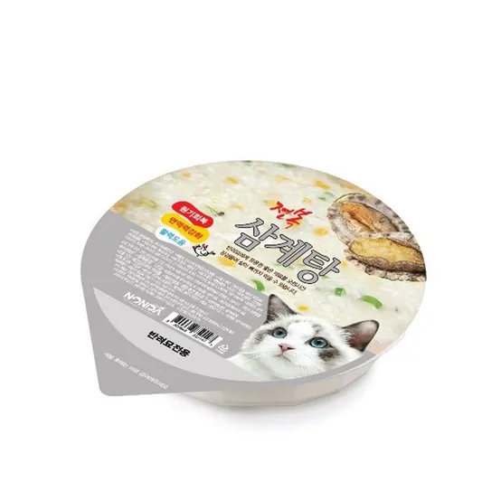 논다 전복 삼계탕 고양이 삼계죽 반려묘 영양간식 보양식 노령묘간식