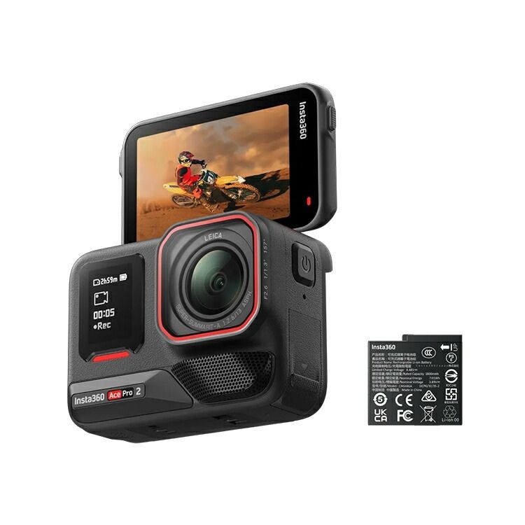 Insta360 [해외] INSTA360 인스타360AcePro 2 미드나잇블랙,싱글배터리 스냅샷 번들슬레이트그레이