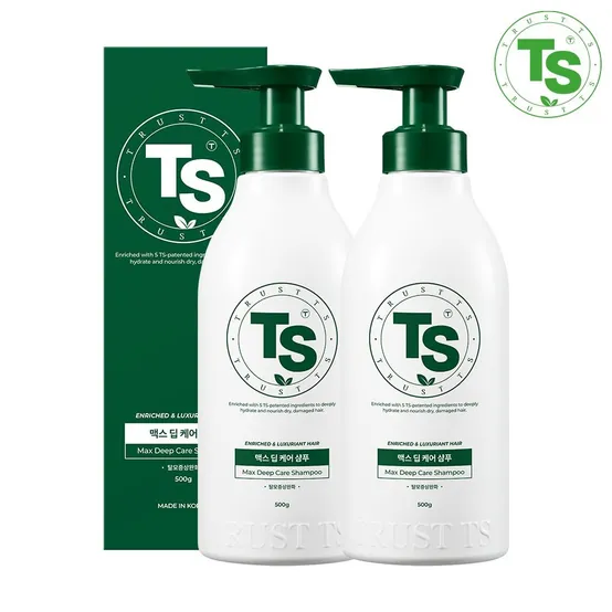 [TS공식][TS신제품] 탈모증상완화 TS 맥스 딥케어 샴푸 500g 2개