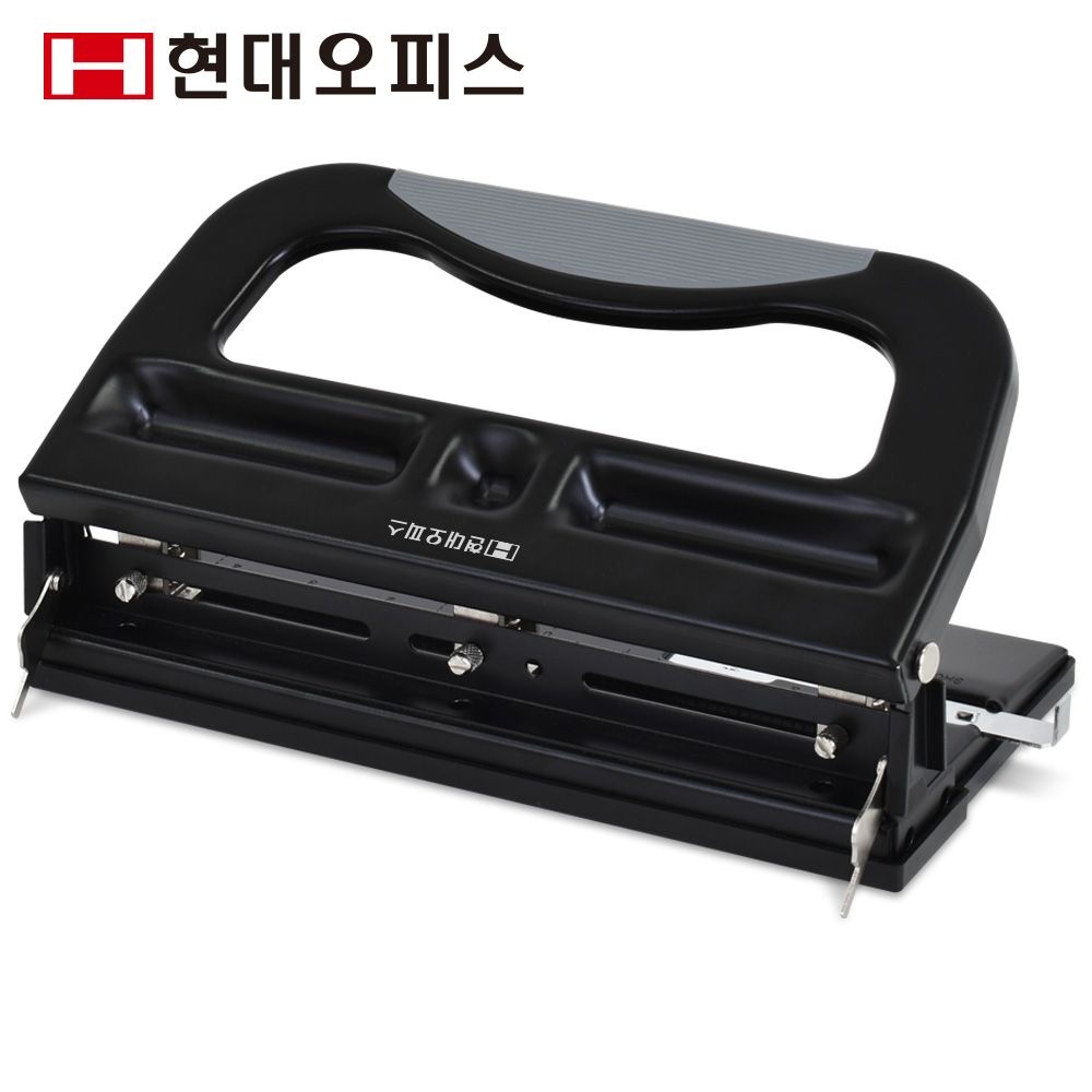 [오늘출발] 페이퍼프랜드 [현대오피스] 수동 천공기 파워펀치-340 펀칭기 3공 2공 펀치 1회 40매 천공간격조절