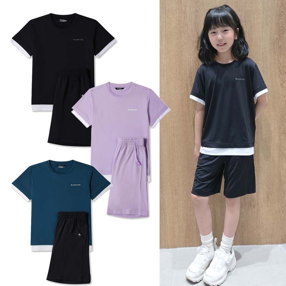 [롯데온] 블랙야크키즈 5부 반팔+반바지세트 (23,100원/3만무료)