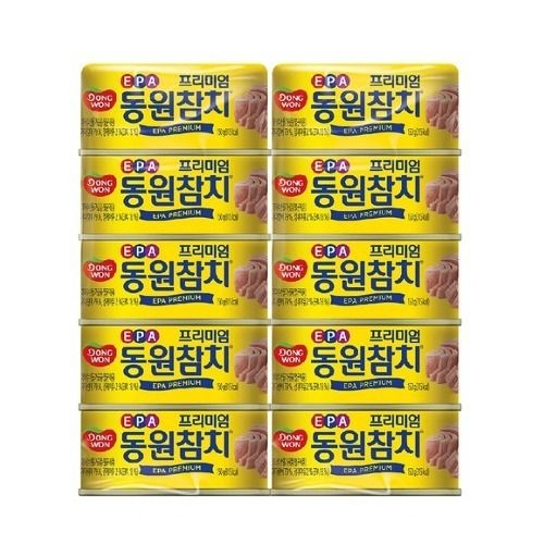 [온누리7%혜택]빠른배송 동원참치 프리미엄 EPA 참치 150g x 10개 코스트코