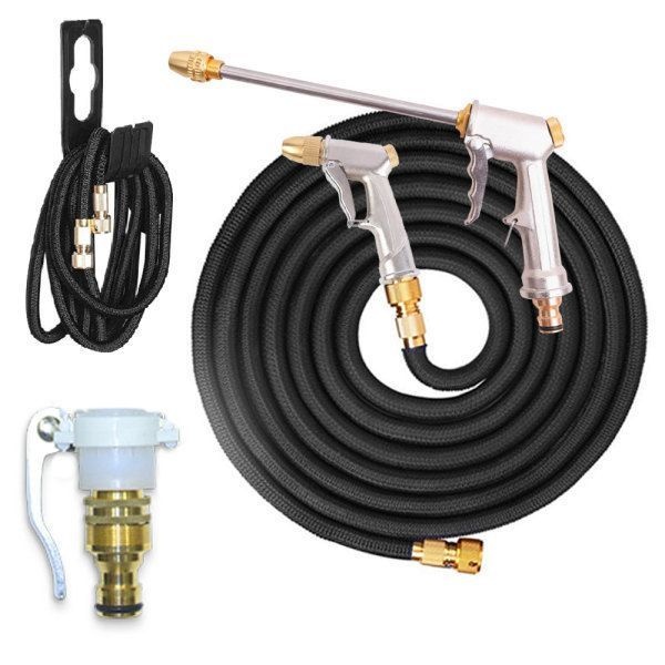 하이프레셜 30M 매직호스 물호스 세차호스 수도호스 고압분사기 워터건 물호수 정원호스 릴호스 숏건세트30M