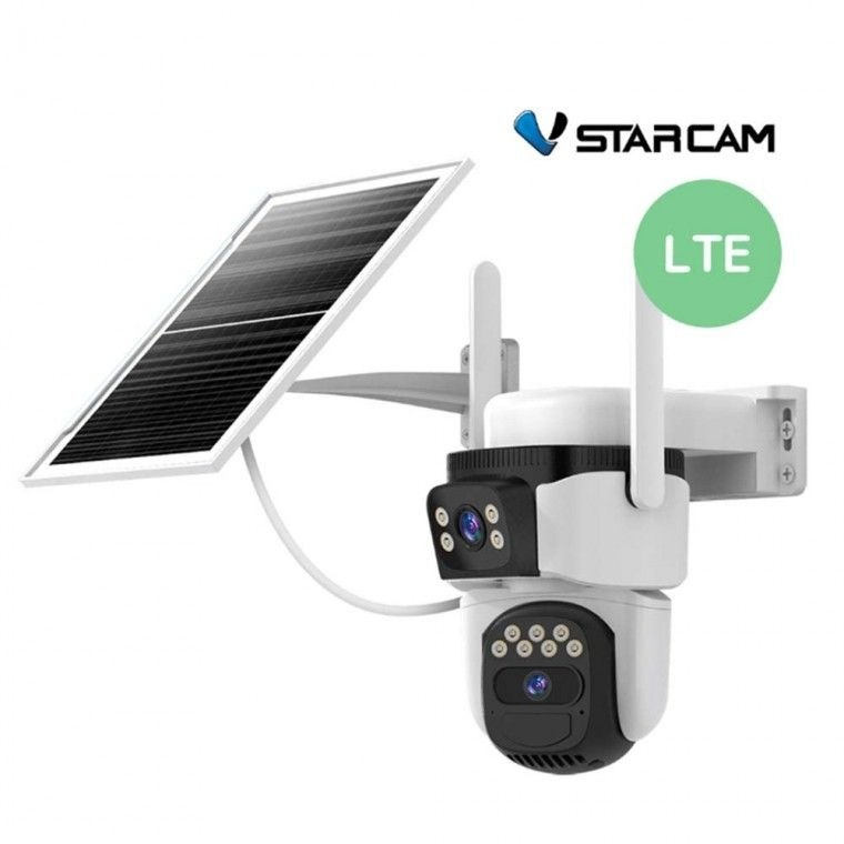 LTE 5G 유심지원 듀얼랜즈 실외용 가정용 CCTV 무선 IP카메라 V400GD 충전 태