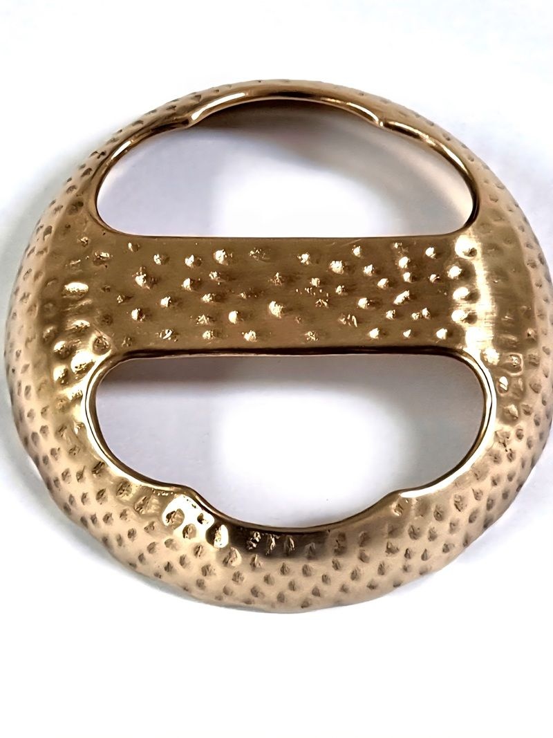 [경기유기]안성방짜  원형괄사 마사지기 유기괄사 경락 피부관리 림프  종아리 두피마사지