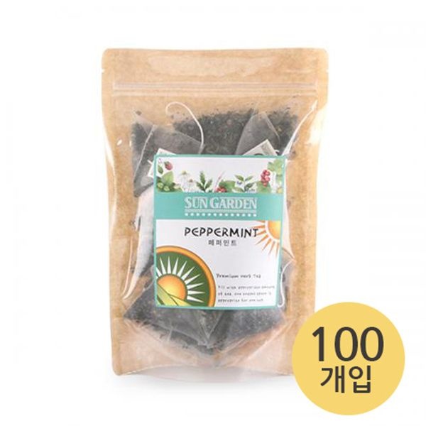 [오늘출발] (썬가든-100T) 페퍼민트(1.2g)삼각티백-리필팩