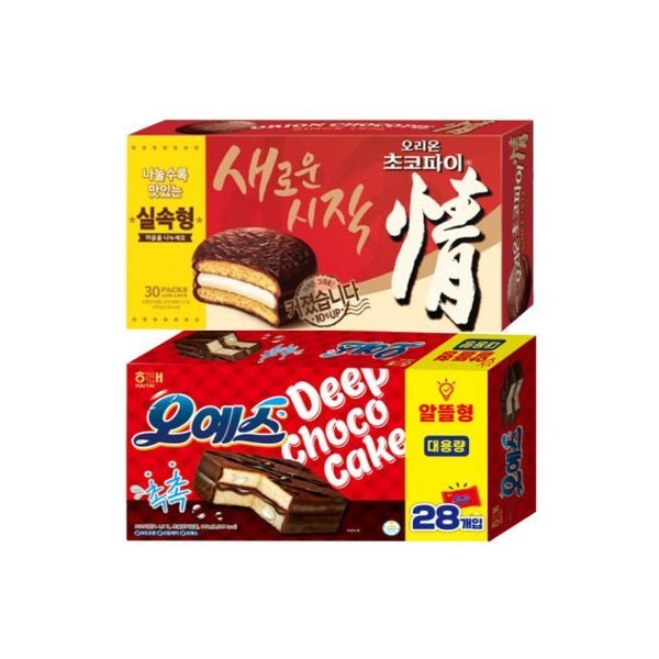 오리온 초코파이 1170g(1개)+오예스840g(1개)