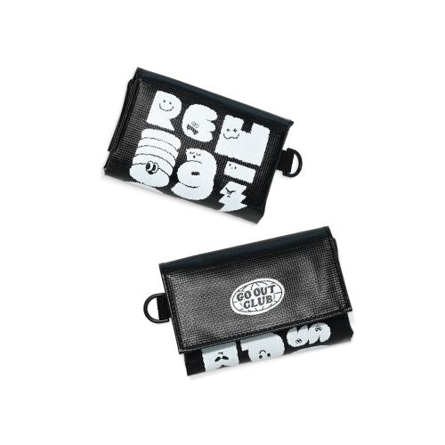 REQM GO OUT 타포린 생활방수 미니 파우치 블랙