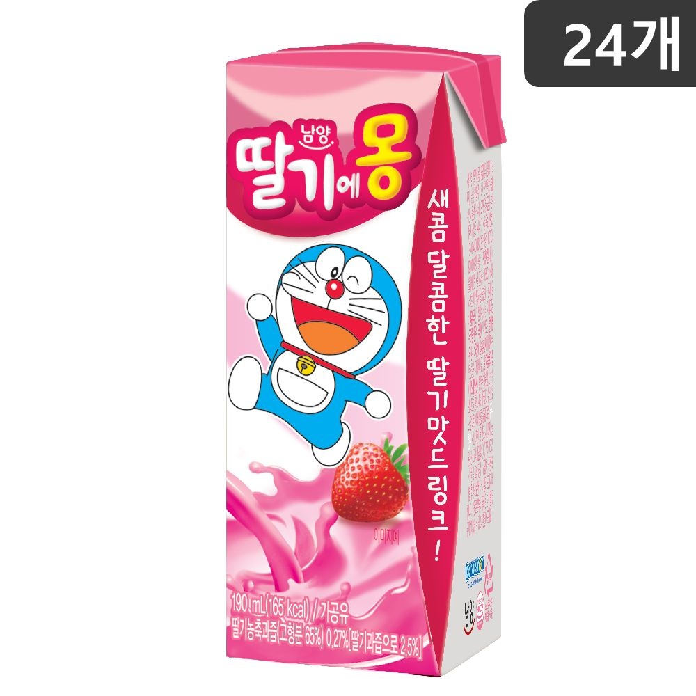 딸기에몽 190ml x 24개