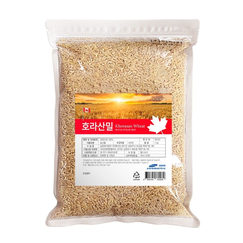 초원한방플러스 진짜 원료 캐나다산 고대곡물 호라산밀 카무트 1kg