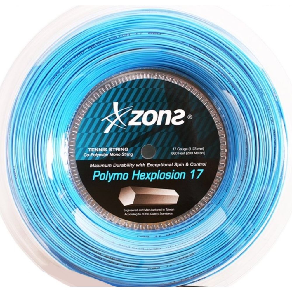 존스 가성비최강 육각폴리줄 블루 테니스 스트링(1.23mm/200M) 타구감좋은