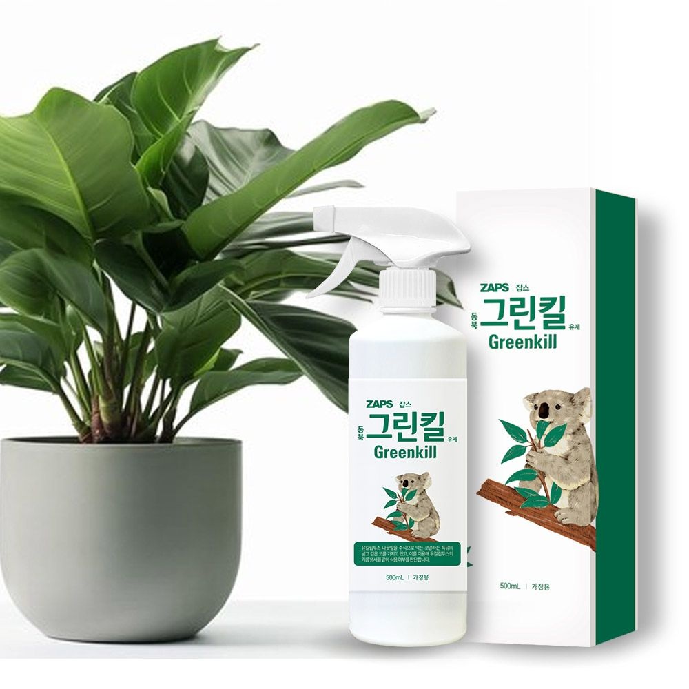 잡스 동북그린킬 500ml 수성유제 저독성 모기 진드기 좀벌레 살충제 모니터링트랩 증정