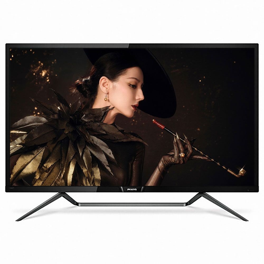 [중고] 필립스 436M 4K UHD HDR 1000 시력보호 플리커프리 모니터 사무용 주식용 리모컨 포함