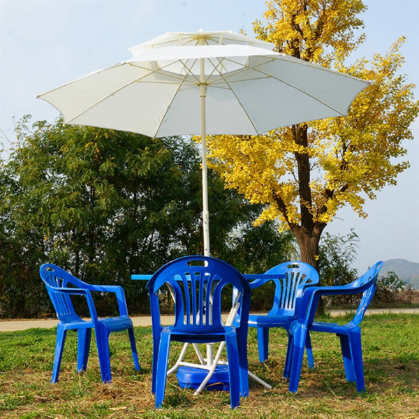 CM산업 굿즈트리 [굿즈트리] 썬샤인 2단 파라솔(230cm) (아이보리) (받침대 미포함)