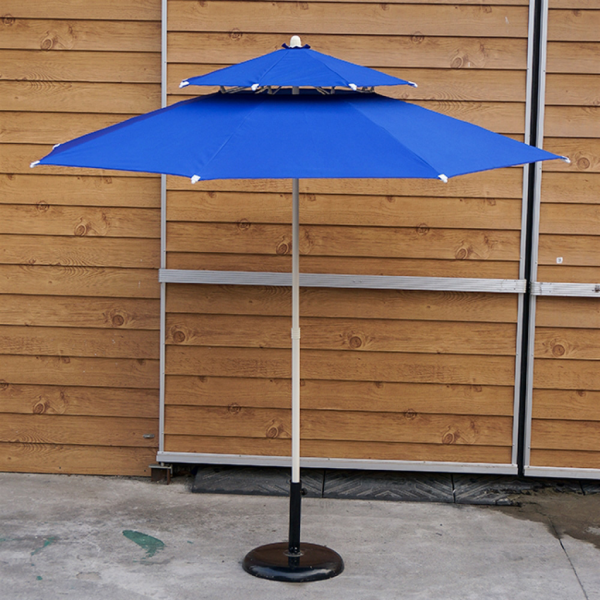 CM산업 굿즈트리 [굿즈트리] 썬샤인 2단 파라솔(230cm) (블루) (받침대 미포함)