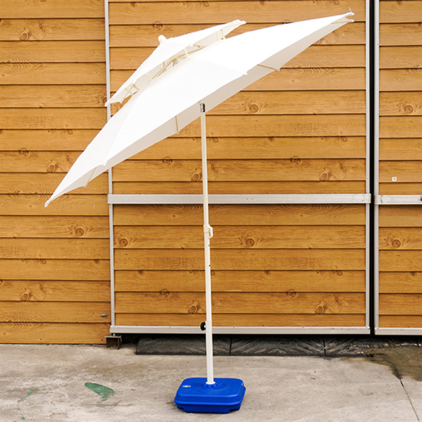 CM산업 굿즈트리 [굿즈트리] 썬카페 2단 각도조절 파라솔(230cm) (아이보리) (받침대 미포함)