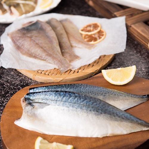 순살간고등어 6팩(팩당 80g)+국내산 손질가자미 6~9미