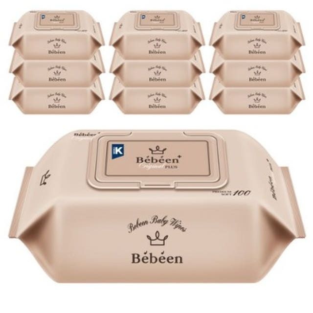 베베앙 오리지널 플러스 아기물티슈 캡형 100매 x 20팩
