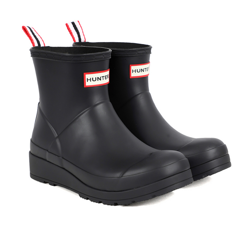 헌터 [국내배송] 헌터 여성 플레이 숏 레인부츠 WFS2020RMA BLK