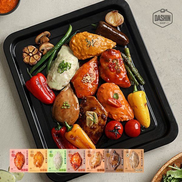 다신샵 쫄깃하고 촉촉한 닭신 소스 듬뿍 닭가슴살 6종 골라담기 3730335