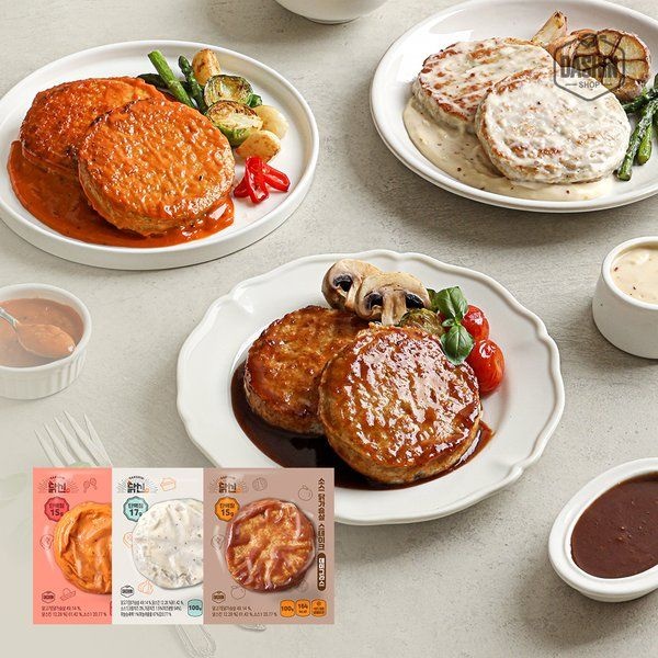 다신샵 부드러운 닭신 소스 닭가슴살 스테이크 3종 골라담기 3730574