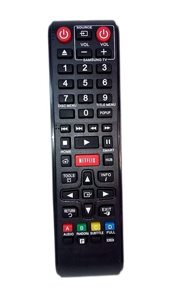 [해외] BD-E5700/ZA AK5900166A BDEM57C/ZA BD-FM59 BD-F7500/ZA BD 블루레이 DVD 디스크 플레이어와 호환되는 호환교체용 리모컨 [호환]