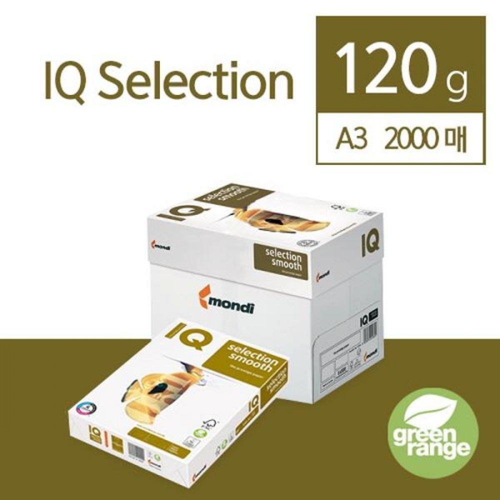 카피어랜드 복사용지 IQ Selection Smooth 120g A3 2000매