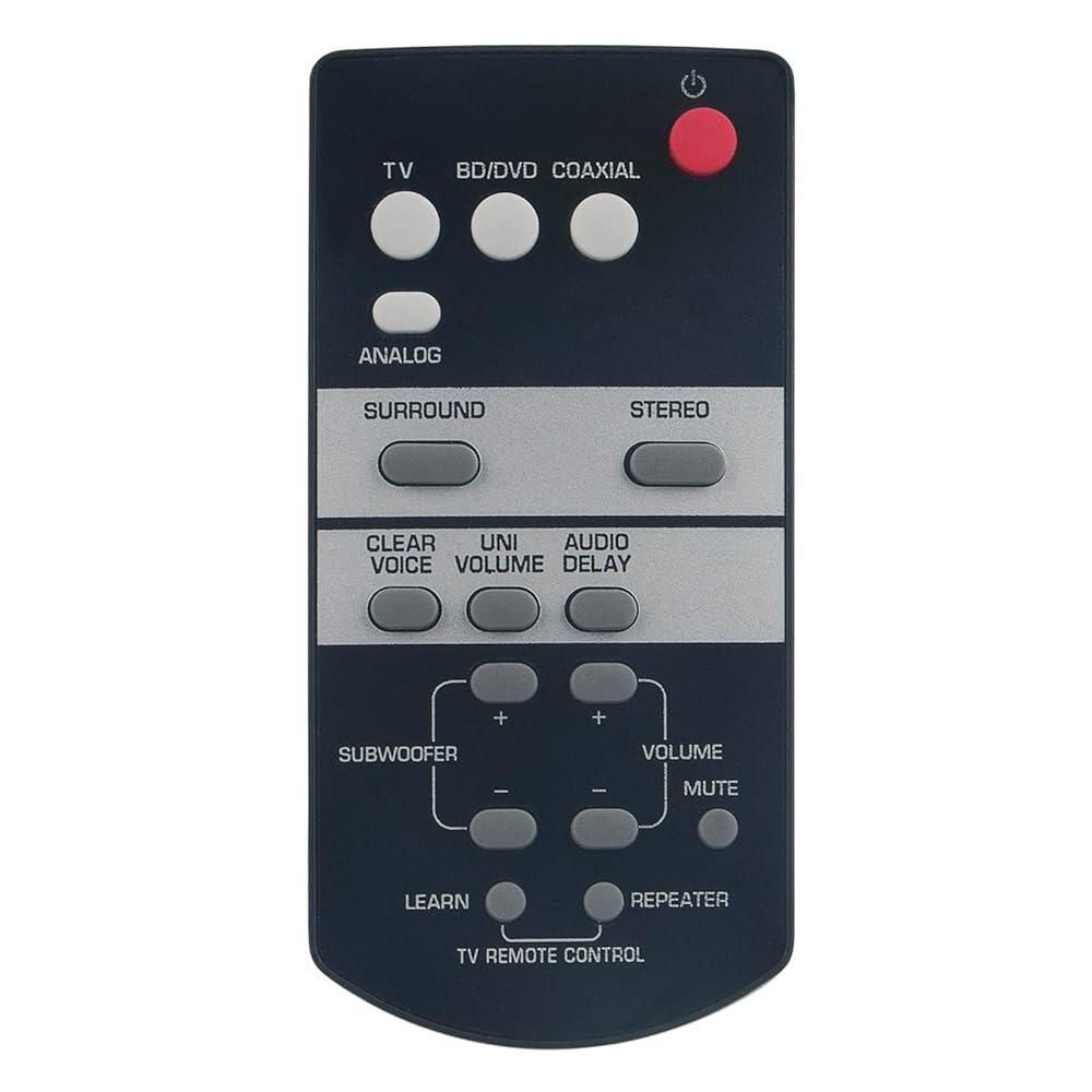 [해외] ECONTROLLY FSR68 ZJ78800 FSR68ZJ78800 호환교체용 사운드바 원격 커맨더 야마하 사운드 바 스피커 YAS-103 YAS-93 YAS 103 93 YAS103