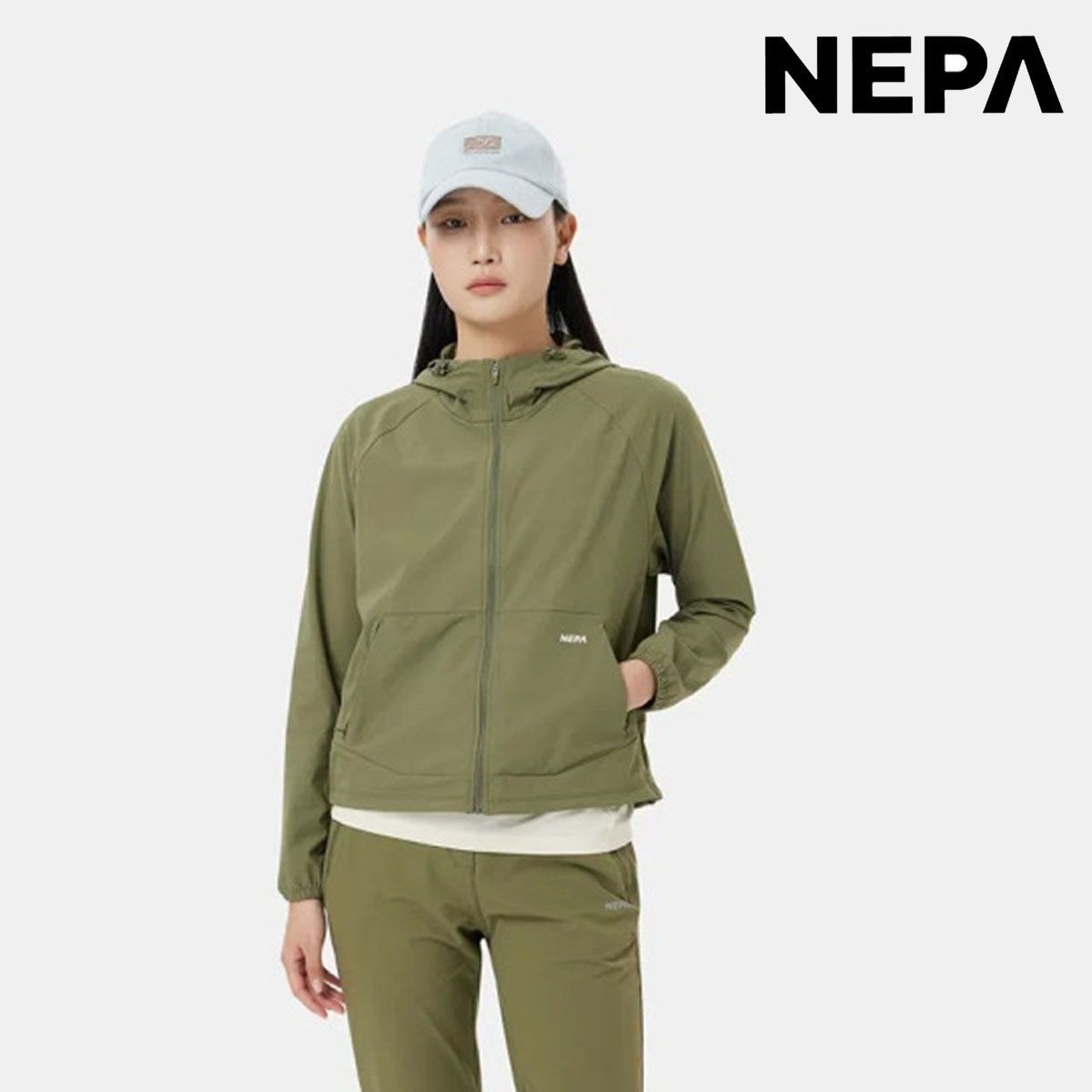 [롯데온] 네파 여성 쿨냉감 아이스테크쉘 포레스타 후디 자켓 (46,230원/ 무료배송)