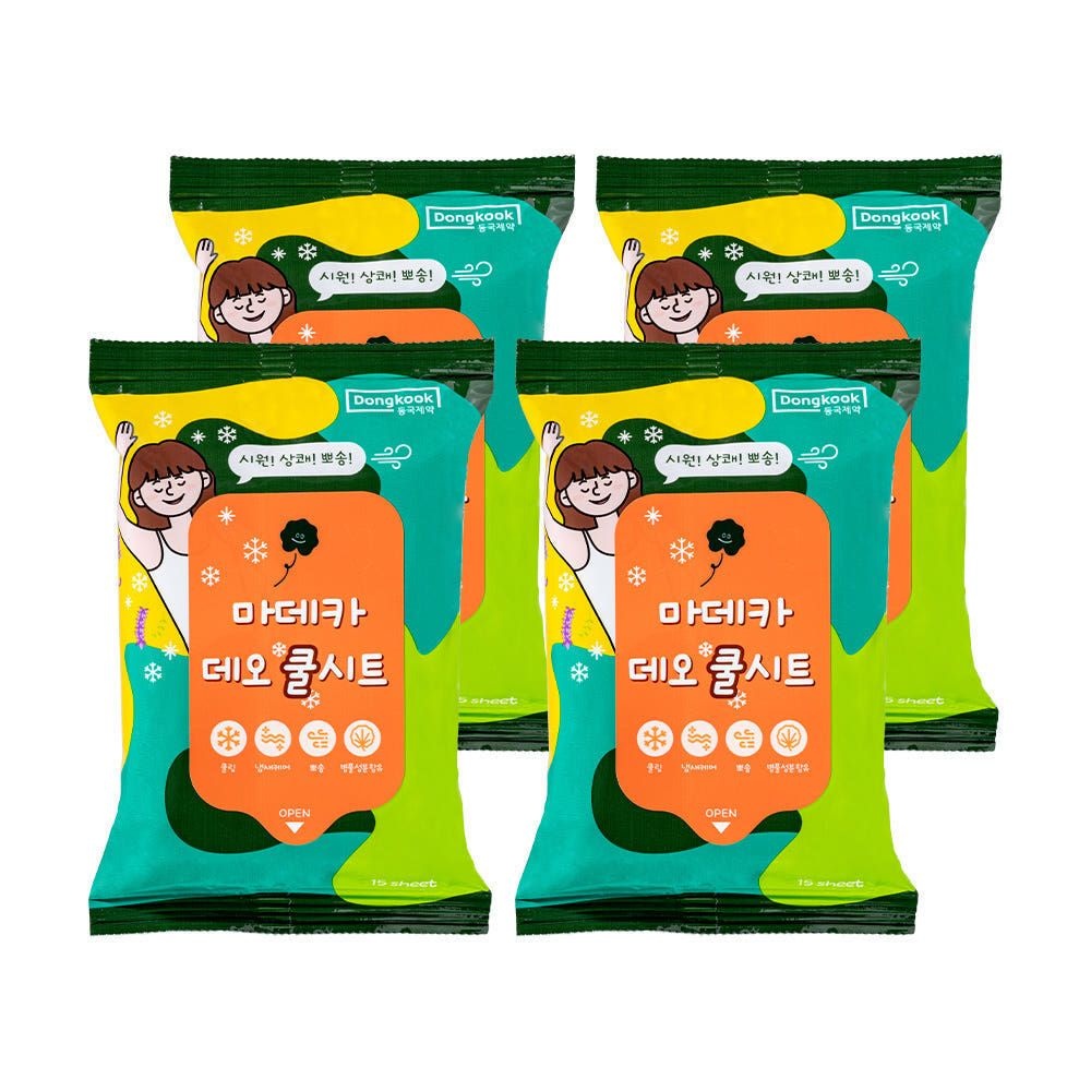 동국제약 마데카 데오 쿨시트 15매 / 겨드랑이 땀티슈 데오시트 라벤더, 85ml, 4개