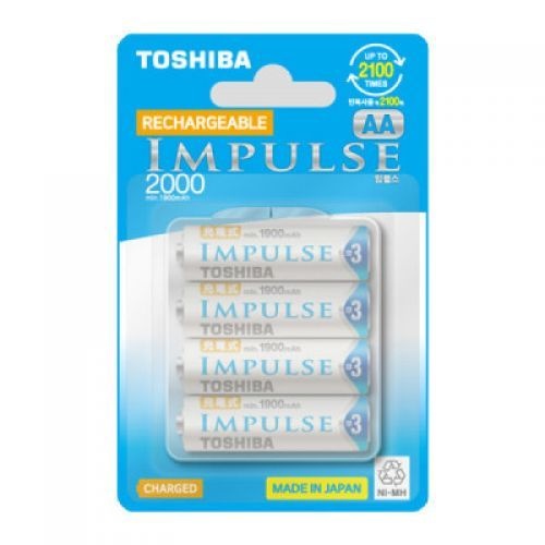 충전배터리 충전지 충전건전지 AA 2000mAh 4개입