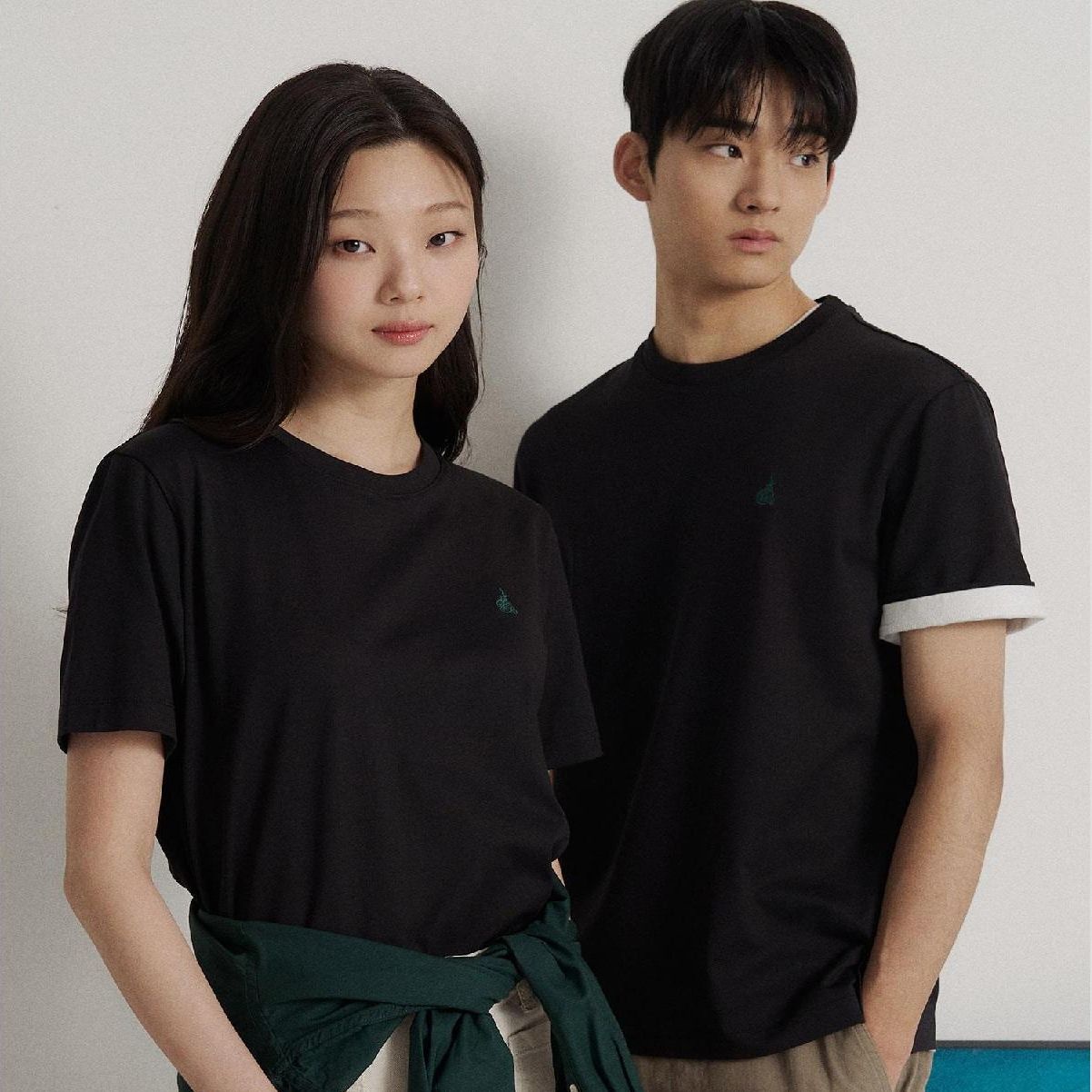 [롯데백화점] 빈폴 멘 [SS26][Essential] 라운드 반소매 티셔츠 - 블랙 :BC6242E725