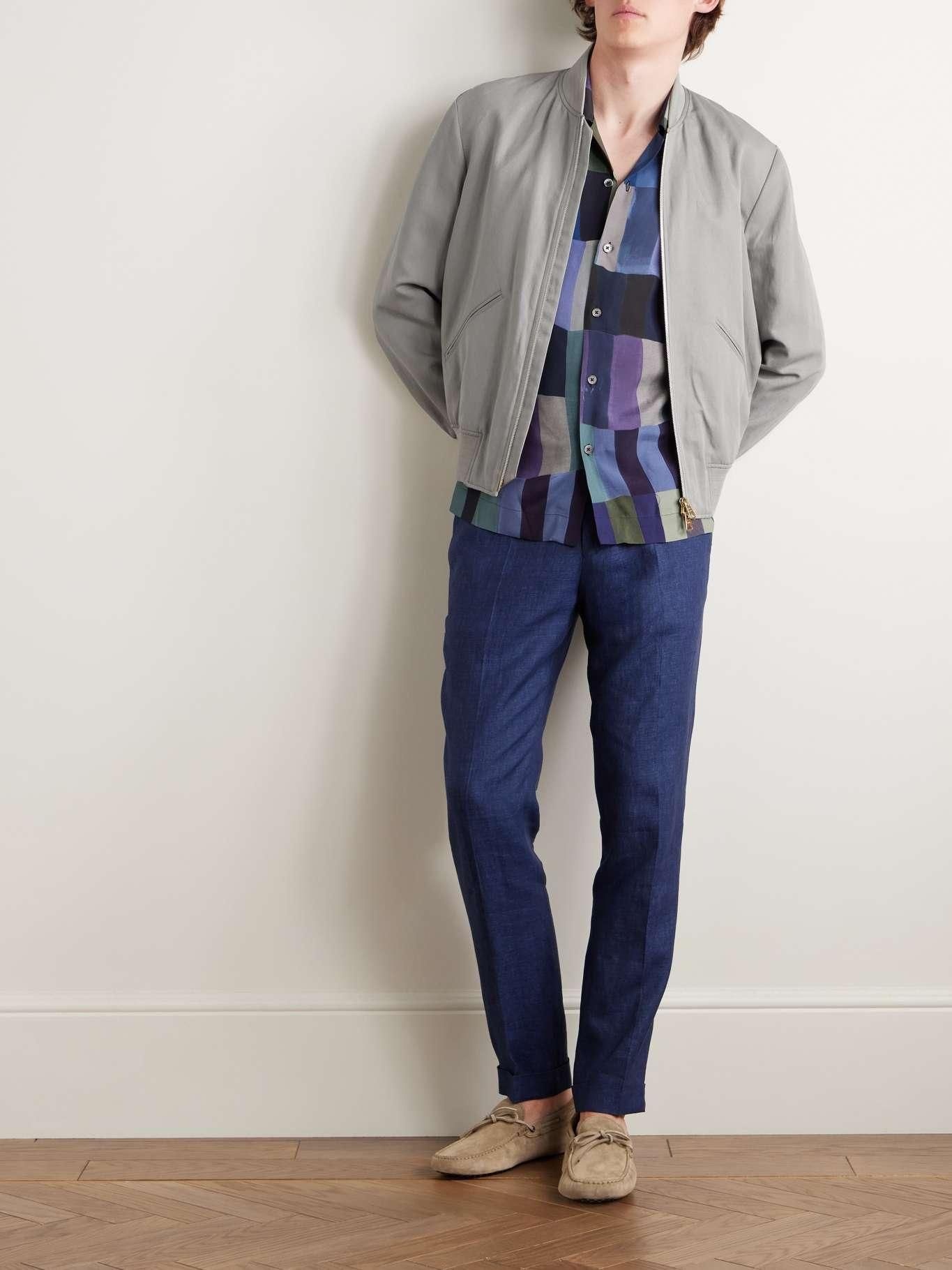 폴스미스 26 F/W 폴 스미스 린넨 코튼 & 라이오셀 봄버 자켓 M1R-275U-P0272670 B0081668159